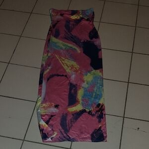 Colorful Tie-Dye Maxi Dress